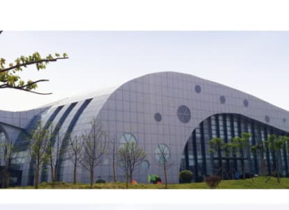 莱西会议中心外景网架工程